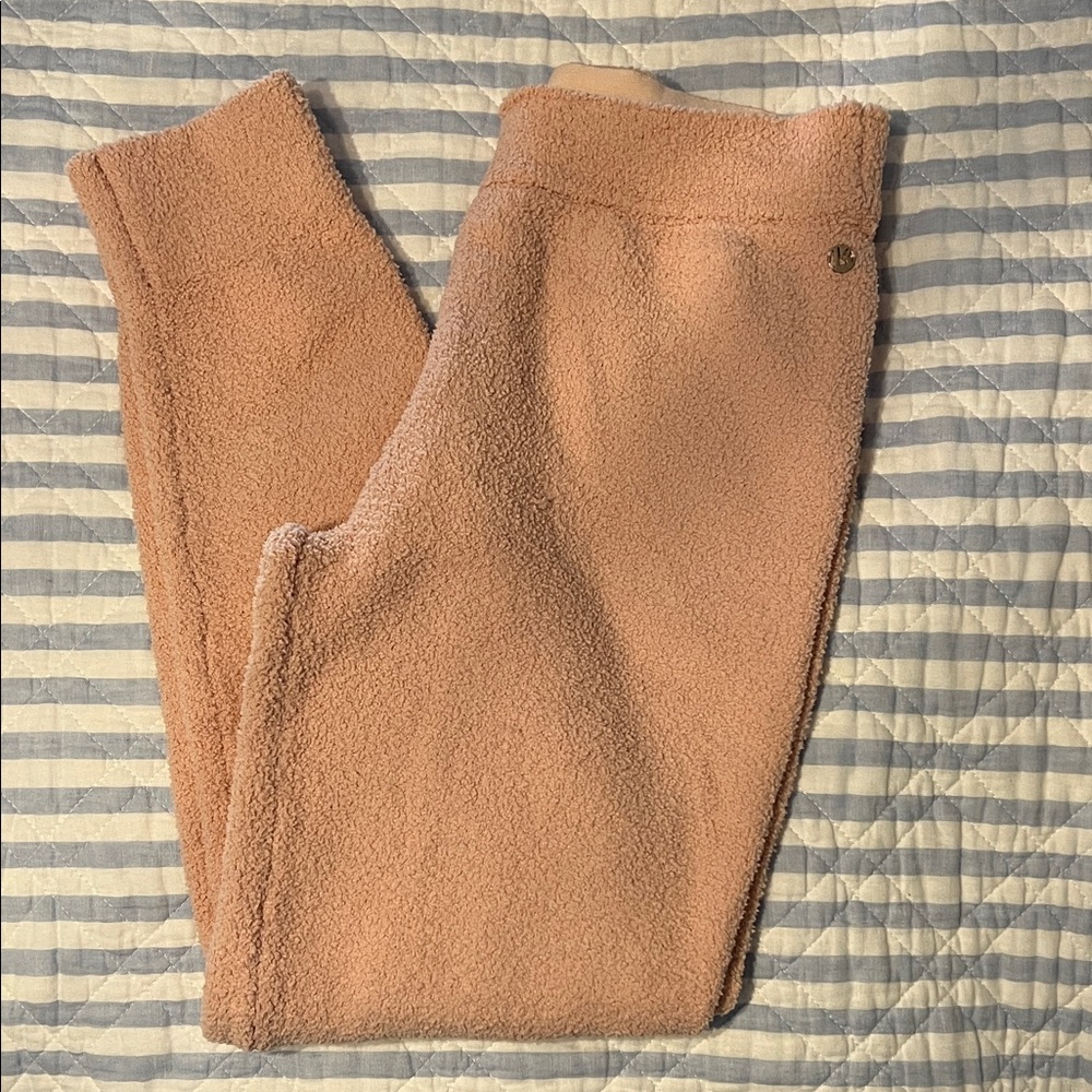 BuffBunny Pink Fuzzy Sherpa
Leggings Lounge Pants Women's Small